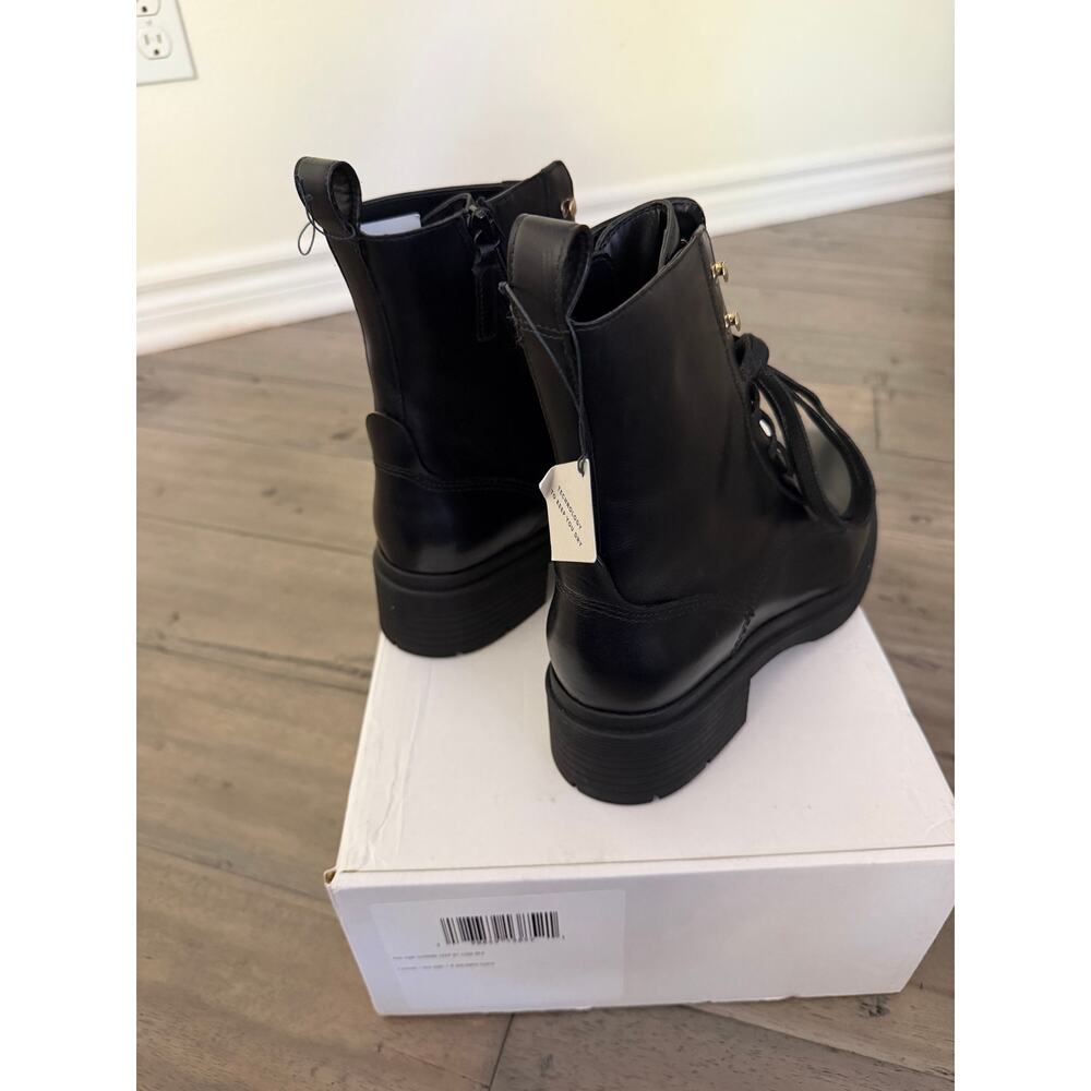 New Cole Haan Cherise lace up leather lug boot $300 - Picture 4 of 8
